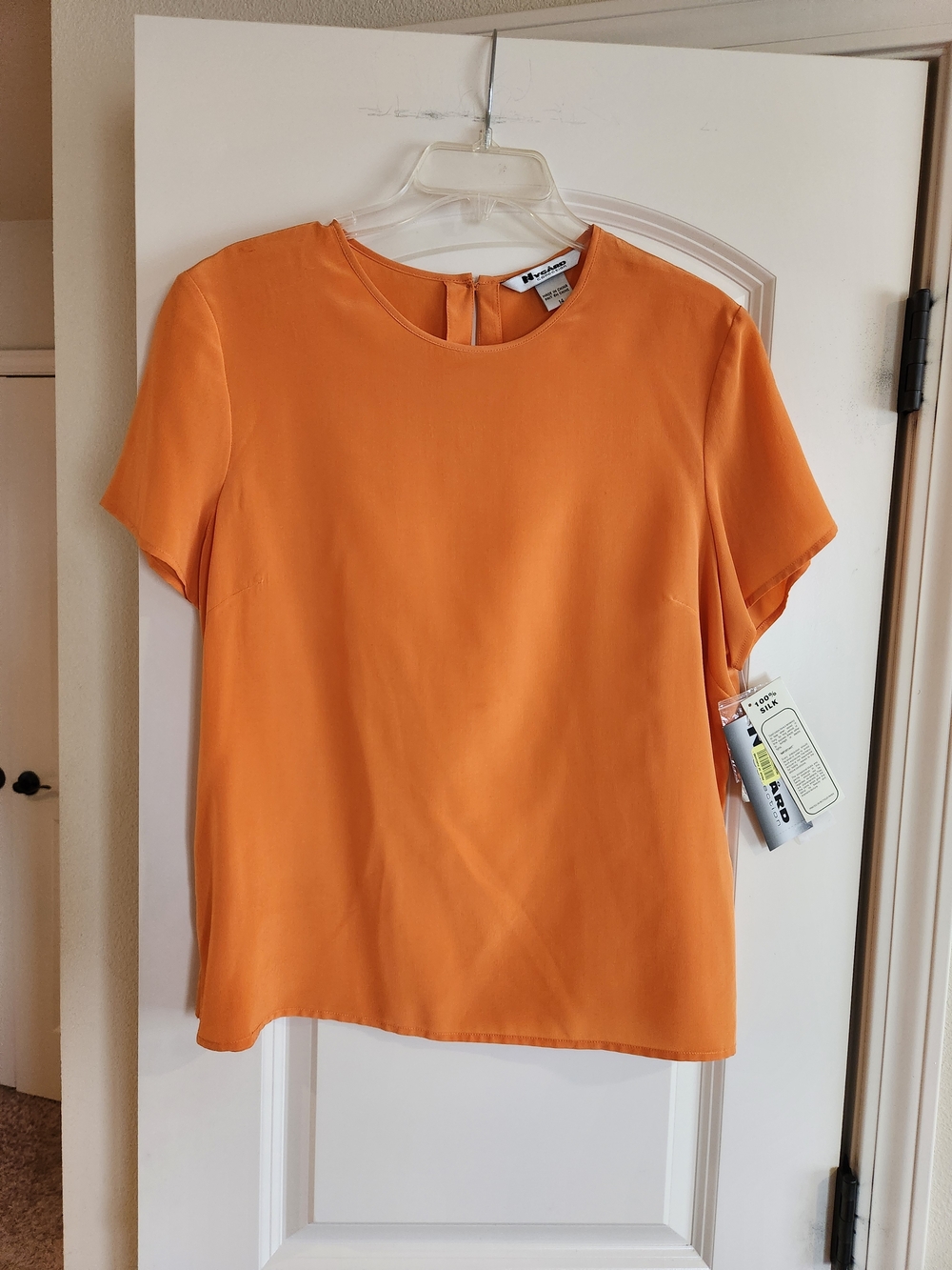 Nygard Short Sleeve Top in Bright Orange